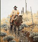 lone cowboy by Unknown Artist